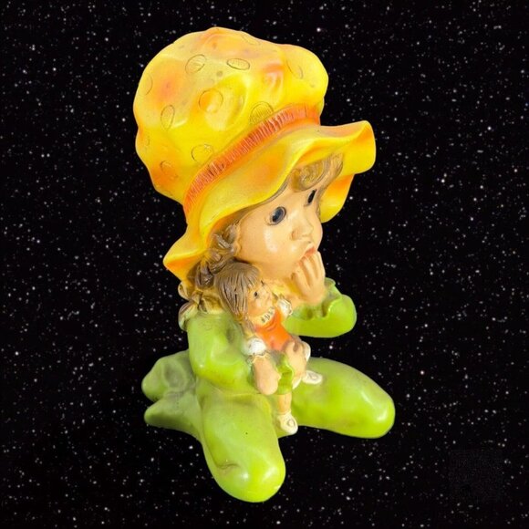 1974 Universal Statuary Corp Alice Holding Doll Figure MCM Chalk ware Large - Picture 13 of 13